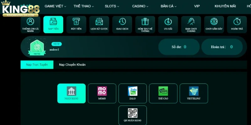 gioi-thieu-tong-quan-ve-nap-tien-king88 Giới thiệu tổng quan về nạp tiền King88
